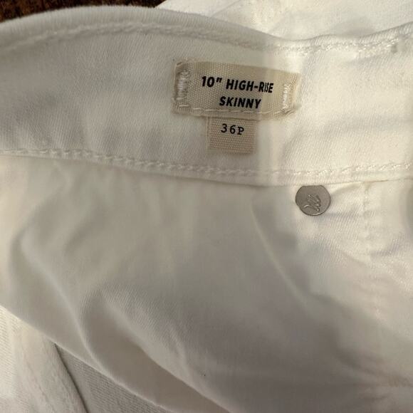 NWT- Madewell Button Fly Skinny Raw Hem Cropped Jeans - Picture 4 of 5